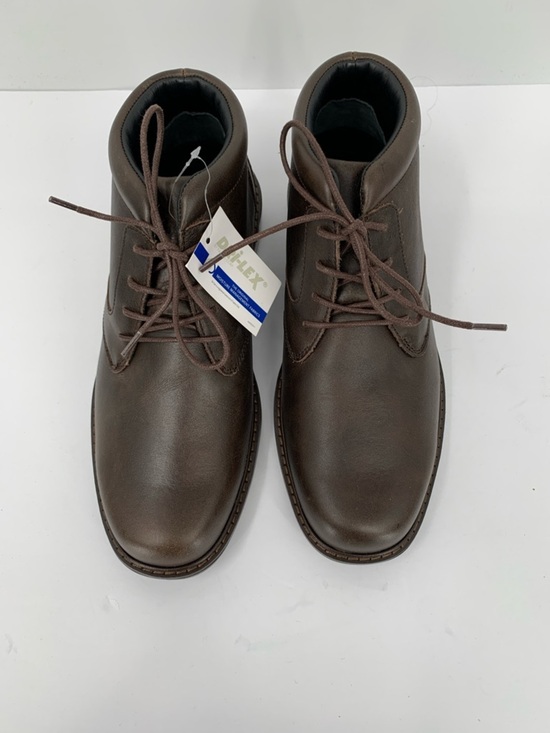 Drew Bronx Chukka ankle boots shoe dark brown leather new 9 EXTRA WIDE EEEE 4E